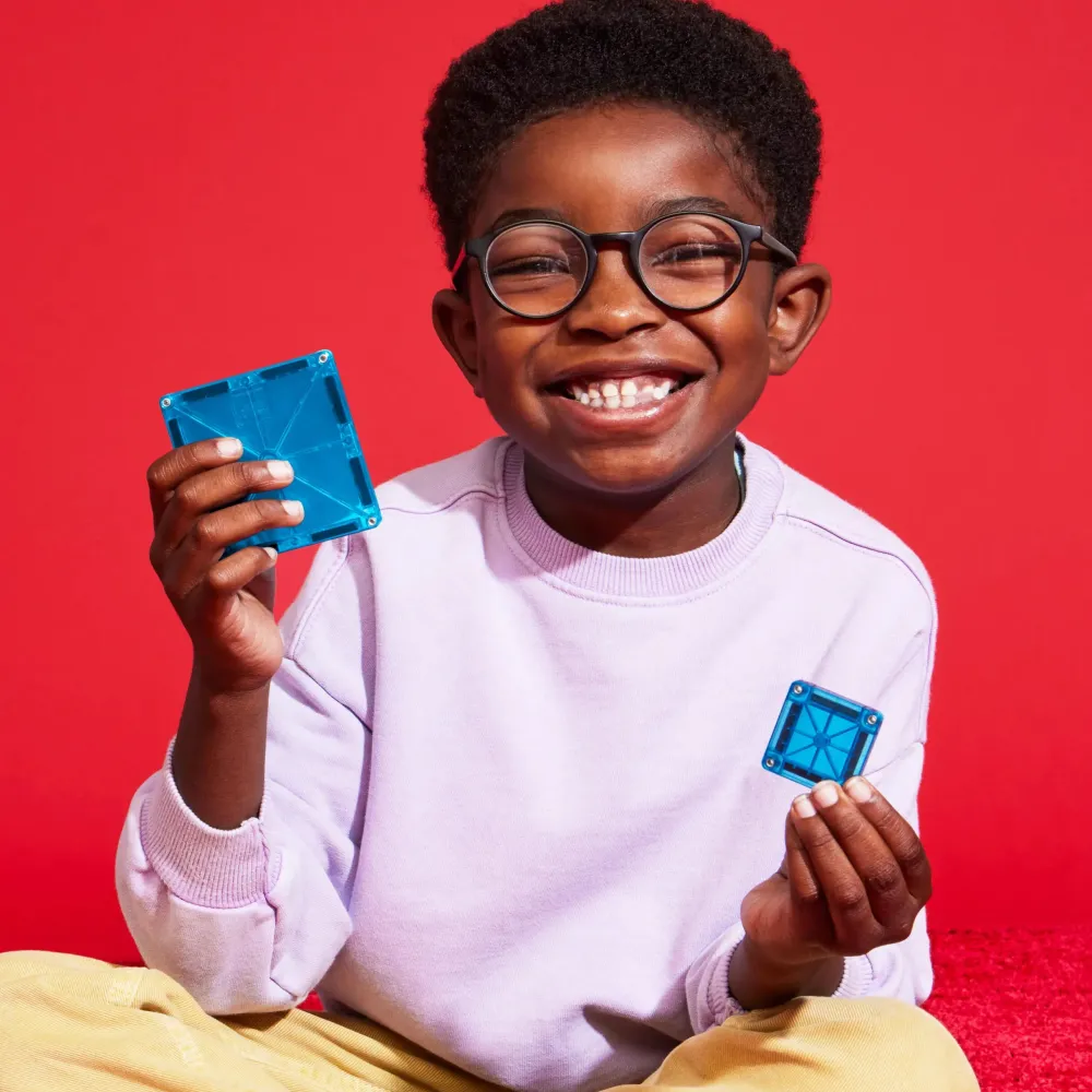 Magna Tiles Magna-T Combo + MicroMags Set 20 piezas*Niños Construcciones Magnéticas
