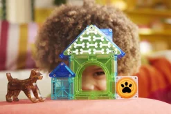 Magna Tiles Magna-T Dog House 13 piezas*Niños Construcciones Magnéticas