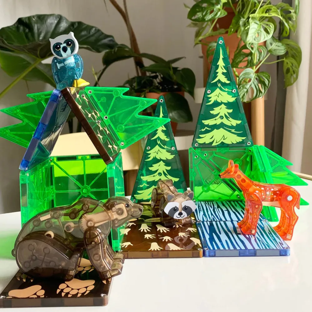 Magna Tiles Magna-T Forest Animals Set 25 piezas*Niños Construcciones Magnéticas