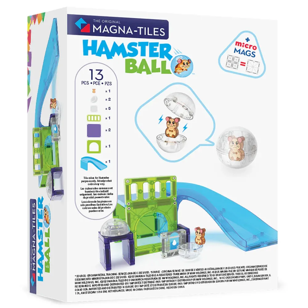 Magna Tiles Magna-T Hamster Ball 13 piezas*Niños Construcciones Magnéticas