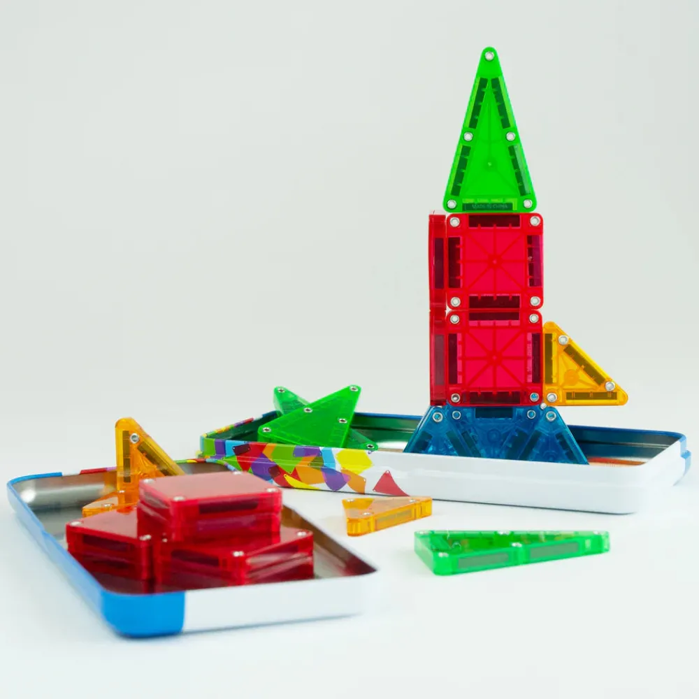 Magna Tiles Magna-T MicroMags Travel Set 26 piezas*Niños Construcciones Magnéticas