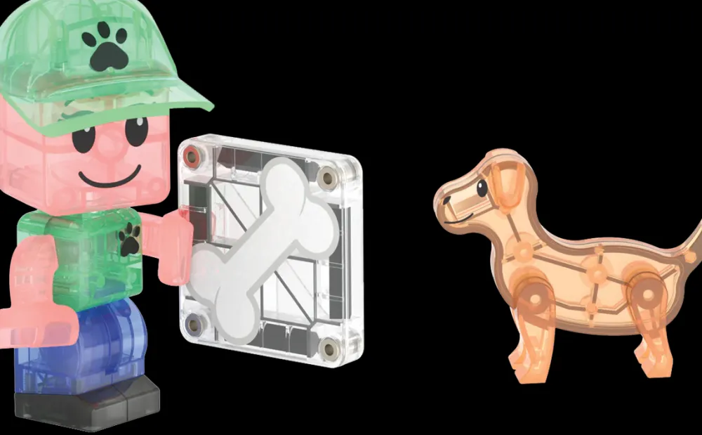 Magna Tiles Magna-T Puppy Park 27 piezas*Niños Construcciones Magnéticas