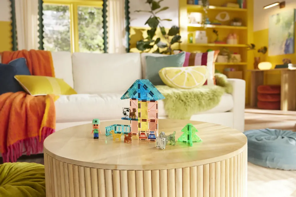 Magna Tiles Magna-T Puppy Park 27 piezas*Niños Construcciones Magnéticas