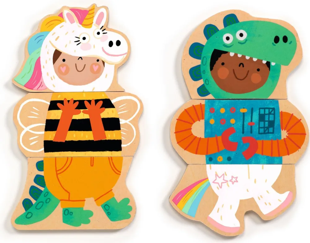 Djeco Magnéticos Fancy up ·*Niños Puzzles Djeco|Puzzles De Animales