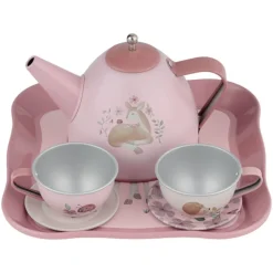 Little Dutch Maleta con Set de Té de Fairy Garden ·*Niños Cocinas De Madera Y Accesorios Juguete|Juguetes Waldorf