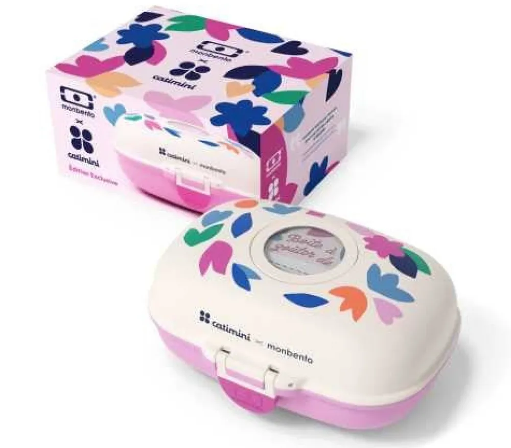 Monbento MB Gram Catimini Cream Pink* Cajas De Almuerzo Infantil·Con Compartimentos