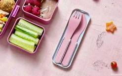Monbento MB Pocket Color Rosa Blush* Cajas De Almuerzo Infantil·Con Compartimentos|Cajas De Almuerzo Infantil·Sin Compartimentos