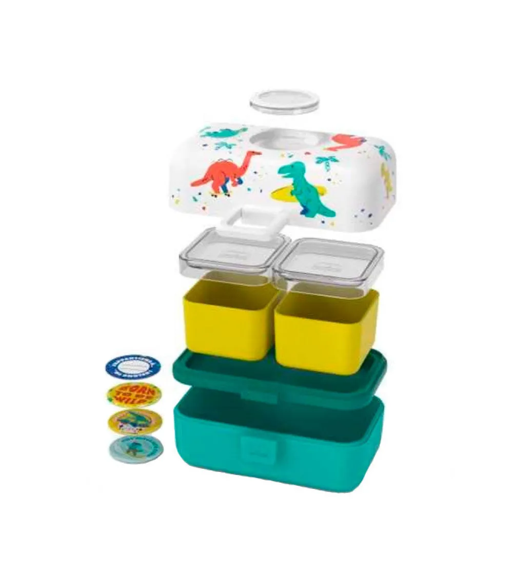 Monbento MB Tresor Dinos* Cajas De Almuerzo Infantil·Con Compartimentos