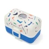 Monbento MB Tresor Fox Catimini Blue Terrazo* Cajas De Almuerzo Infantil·Con Compartimentos