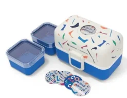 Monbento MB Tresor Fox Catimini Blue Terrazo* Cajas De Almuerzo Infantil·Con Compartimentos