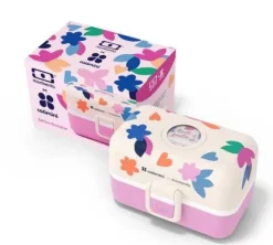 Monbento MB Tresor Fox Catimini Cream Pink* Cajas De Almuerzo Infantil·Con Compartimentos