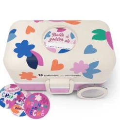 Monbento MB Tresor Fox Catimini Cream Pink* Cajas De Almuerzo Infantil·Con Compartimentos