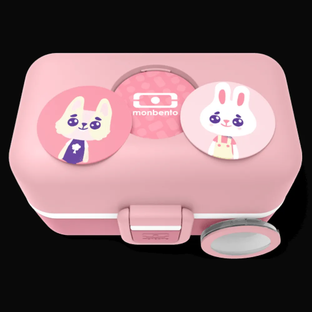 Monbento MB Tresor Rosa Blush* Cajas De Almuerzo Infantil·Con Compartimentos