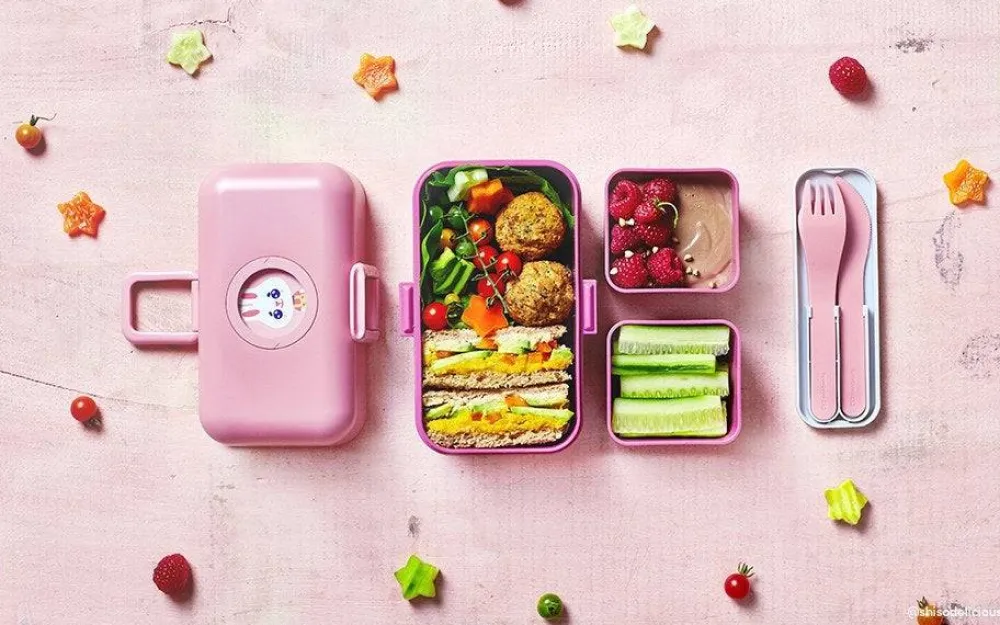 Monbento MB Tresor Rosa Blush* Cajas De Almuerzo Infantil·Con Compartimentos