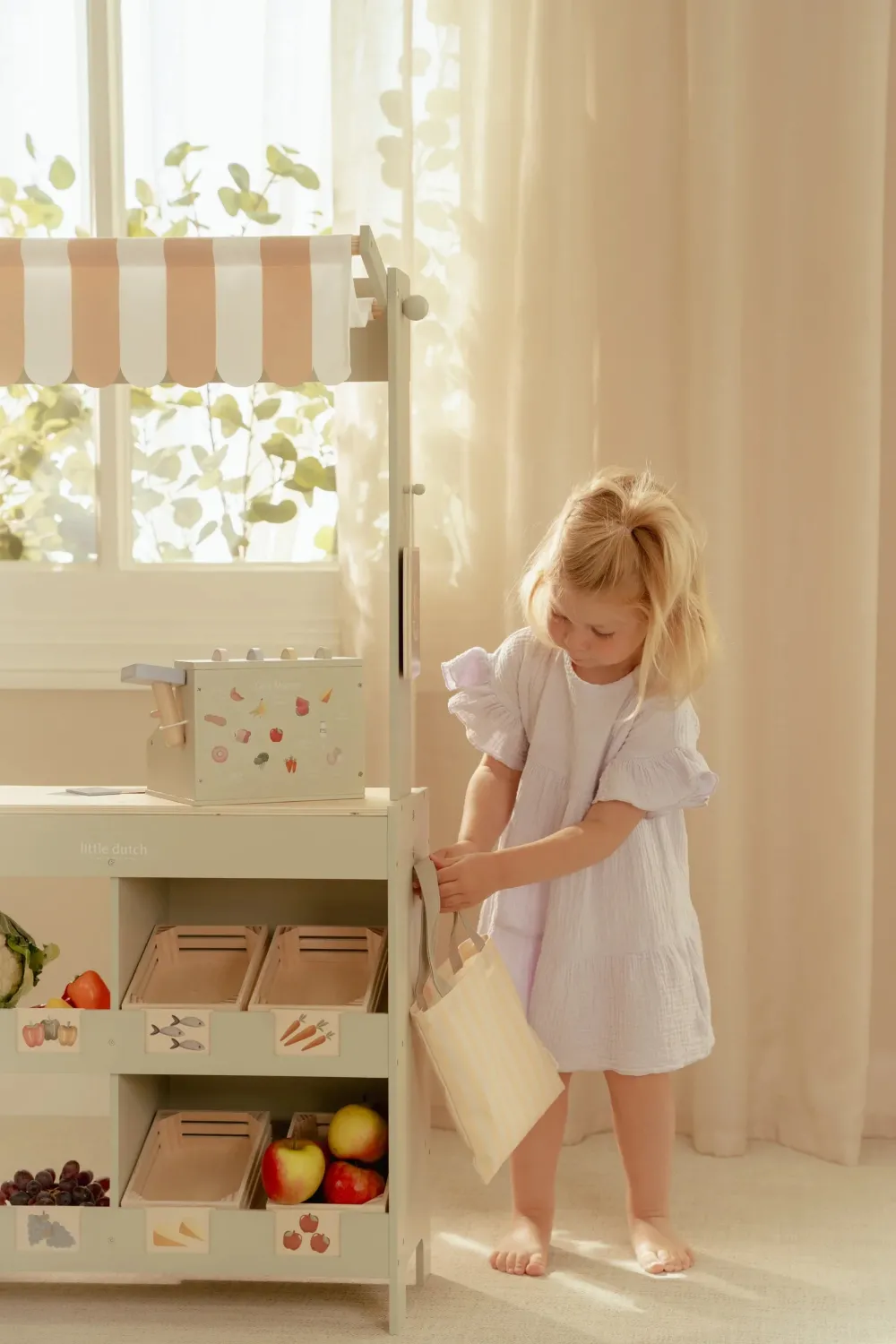 Little Dutch Mercado FSC ·*Niños Cocinas De Madera Y Accesorios Juguete|Juguetes Waldorf