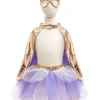 Great Pretenders Metallic Rose Gold/Lilac Super Duper Tutú, capa y máscara · 4-6 años*Niños Disfraces Infantiles