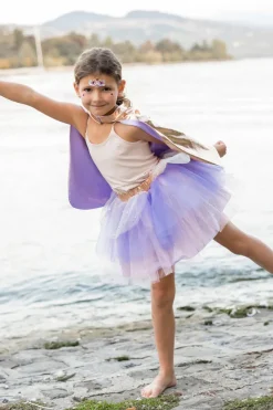 Great Pretenders Metallic Rose Gold/Lilac Super Duper Tutú, capa y máscara · 4-6 años*Niños Disfraces Infantiles
