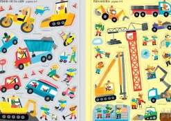 Usborne Mi pequeño libro de pegatinas · En una obra* Libros De Pegatinas
