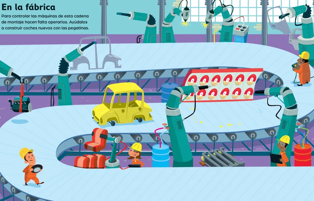 Usborne Mi primer libro de pegatinas · Los coches* Libros De Pegatinas