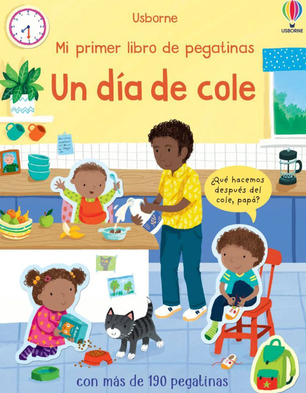 Usborne Mi primer libro de pegatinas · Un día en el cole* Libros De Pegatinas