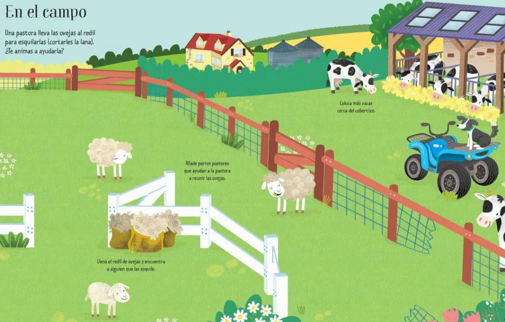 Usborne Mi primer libro de pegatinas · La granja* Libros De Pegatinas