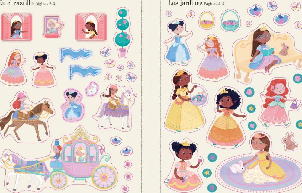 Usborne Mi primer libro de pegatinas · Princesas* Libros De Pegatinas