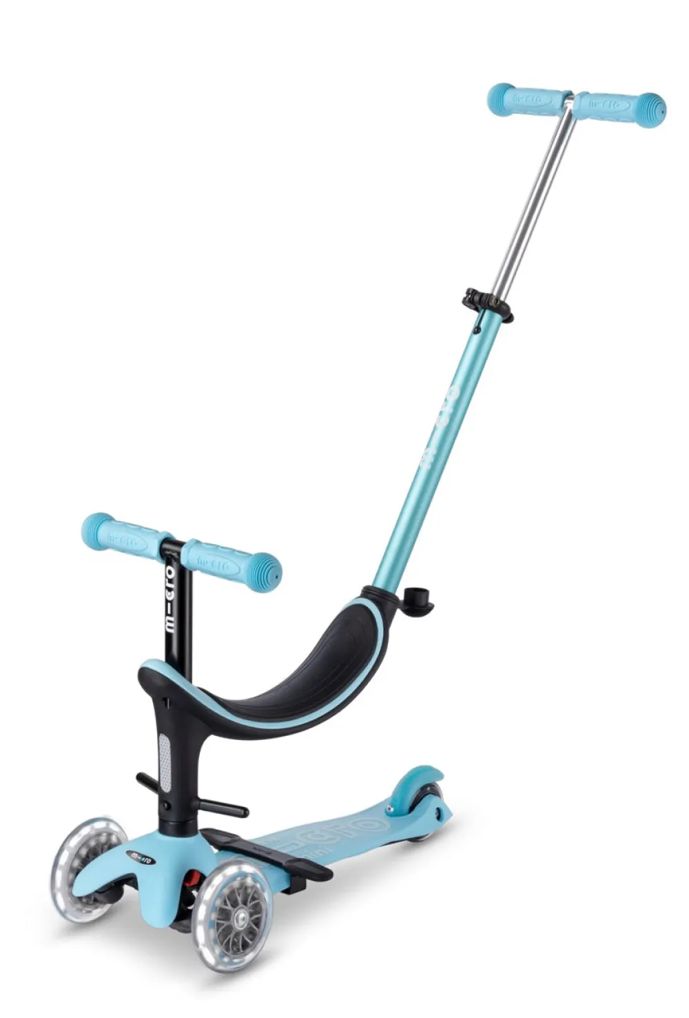 Micro 4 en 1 Deluxe LED Azul*Niños Patinetes De 3 Ruedas Infantiles|Patinetes Infantiles