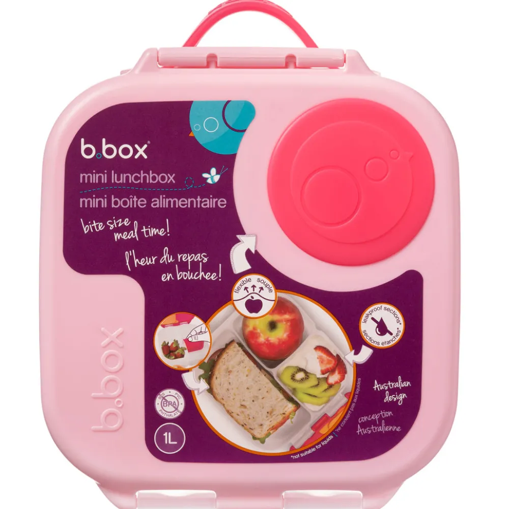 b.box Mini caja almuerzo Flamingo Fizz ·* Cajas De Almuerzo Infantil·Sin Compartimentos