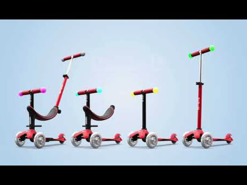 Micro Mini2Grow Deluxe Magic · Azul*Niños Patinetes De 3 Ruedas Infantiles|Patinetes Infantiles