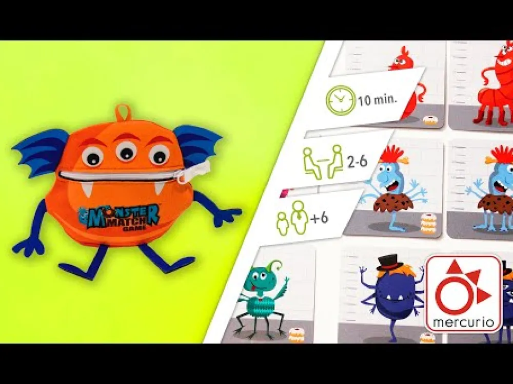 Mercurio Monster Match ·*Niños Mercurio Juegos De Mesa|Juegos De Mesa De Viaje