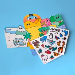 OMY Montessori Animals con pegatinas reutilizables ·* Libros De Pegatinas