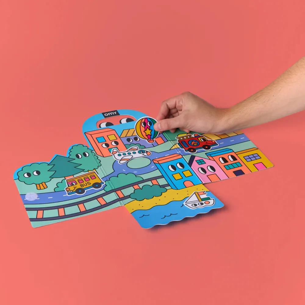 OMY Montessori Vroom con pegatinas reutilizables ·* Libros De Pegatinas