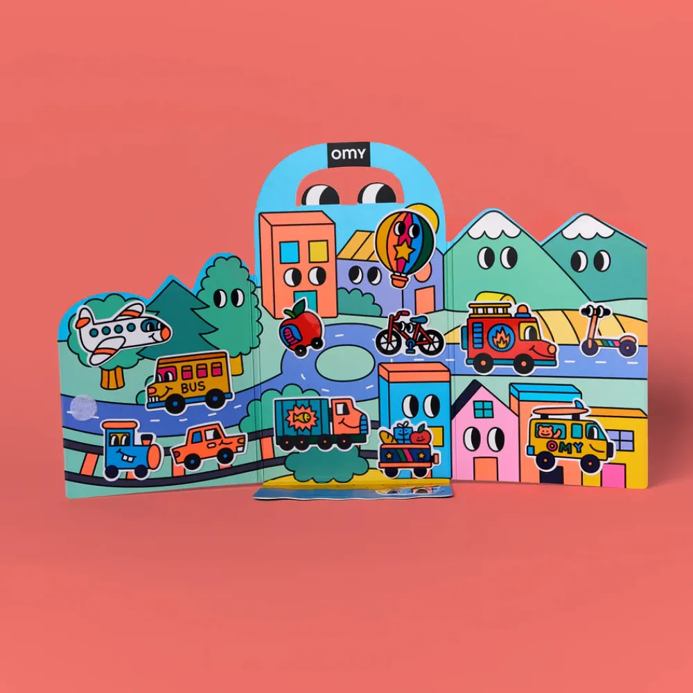 OMY Montessori Vroom con pegatinas reutilizables ·* Libros De Pegatinas