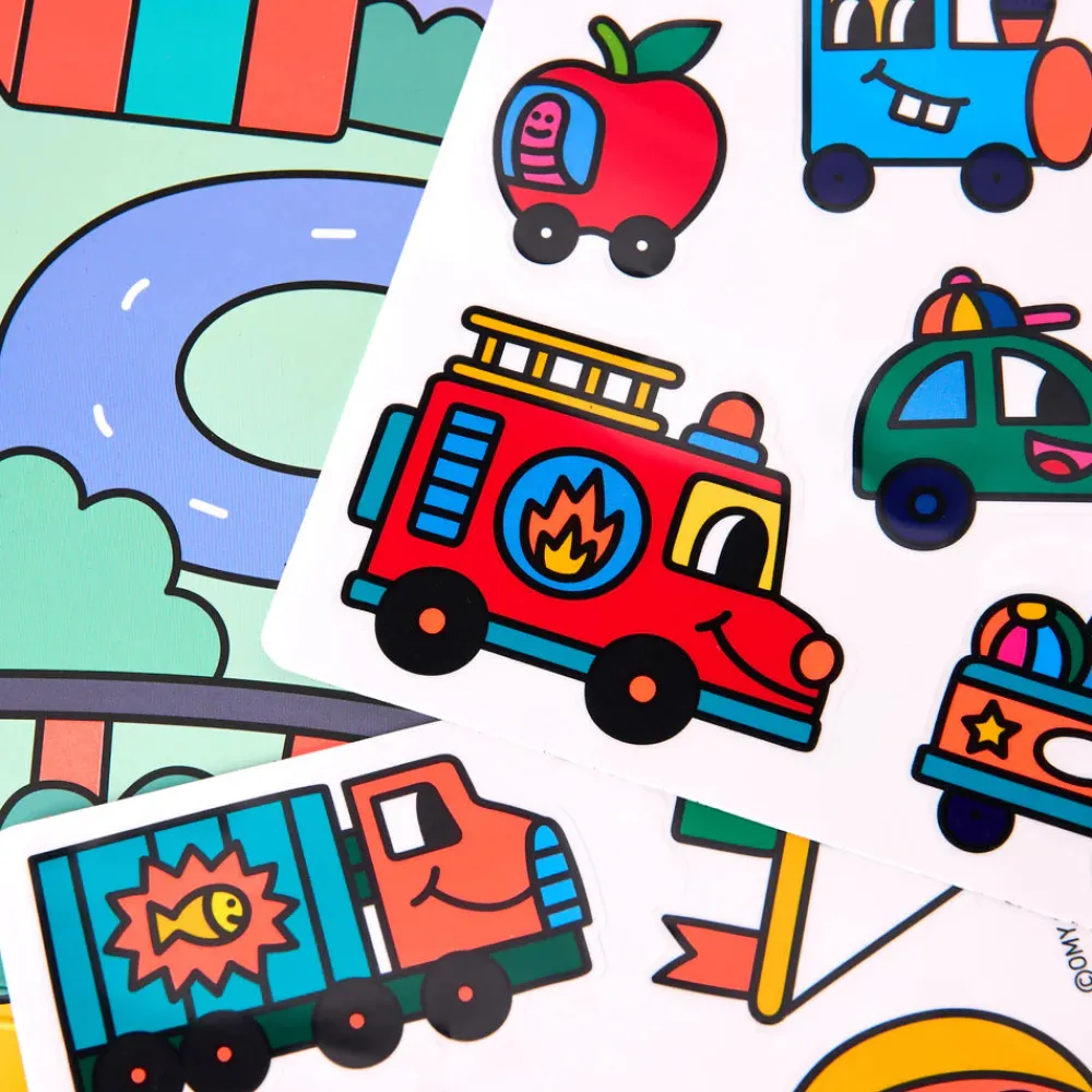 OMY Montessori Vroom con pegatinas reutilizables ·* Libros De Pegatinas