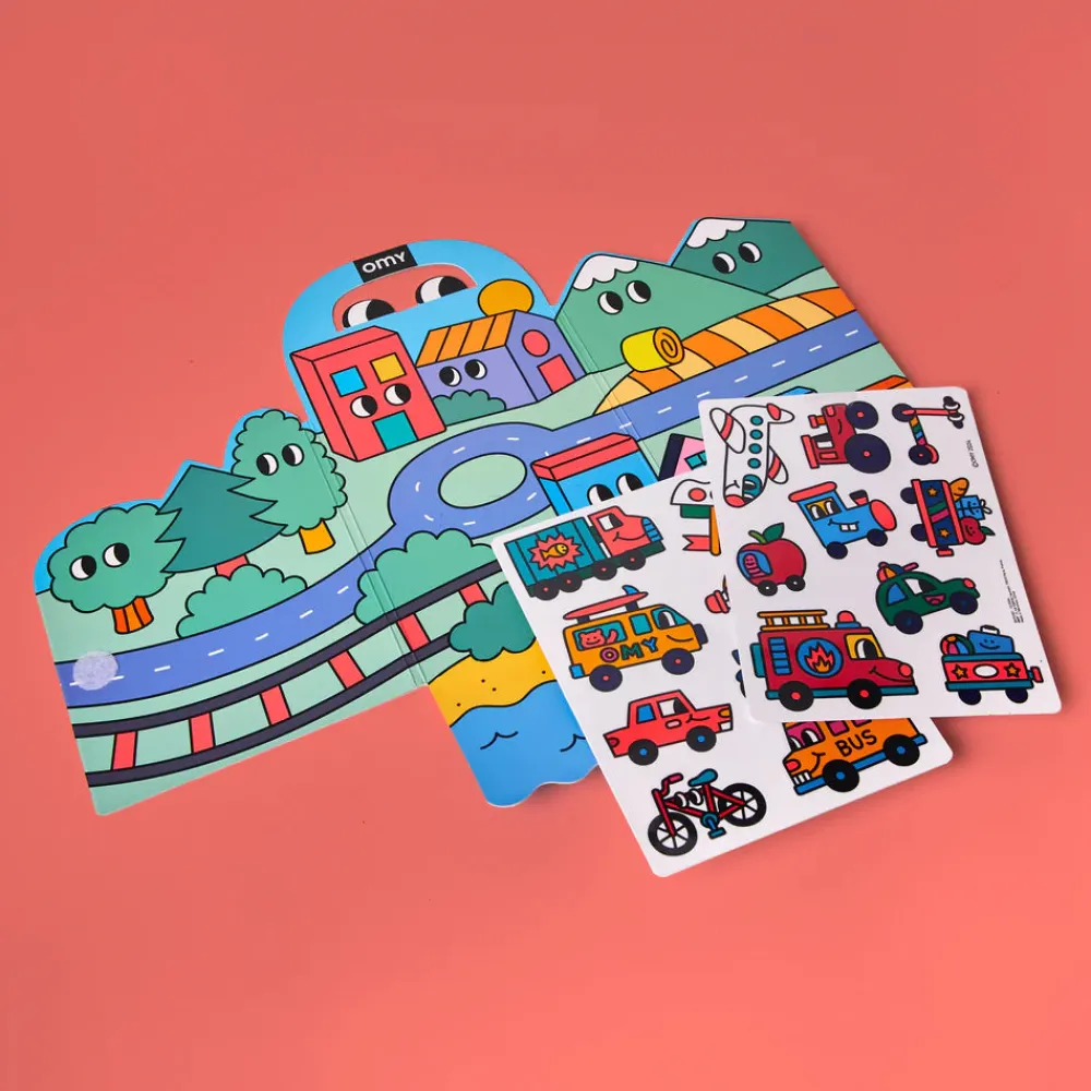 OMY Montessori Vroom con pegatinas reutilizables ·* Libros De Pegatinas