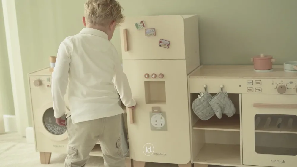 Little Dutch Nevera de Madera FSC ·*Niños Cocinas De Madera Y Accesorios Juguete|Juguetes Waldorf