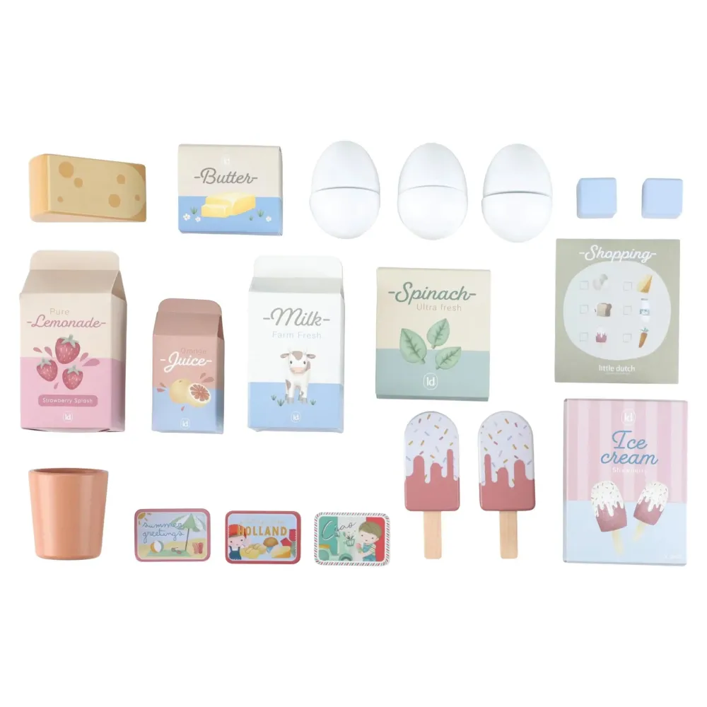 Little Dutch Nevera de Madera FSC ·*Niños Cocinas De Madera Y Accesorios Juguete|Juguetes Waldorf