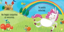 Usborne No hagas cosquillas al unicornio*Niños Libros Musicales Y Con Sonido|Libros De Texturas Para Bebés