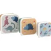 Tutete Pack 3 Cajas Almuerzo Dinos World* Cajas De Almuerzo Infantil·Sin Compartimentos