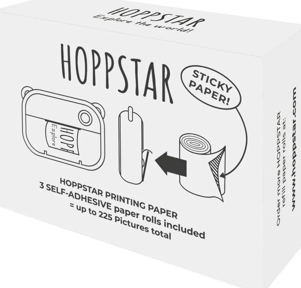 HOPPSTAR Pack 3 rollos papel adhesivo · Artistic*Niños Cámaras Infantiles
