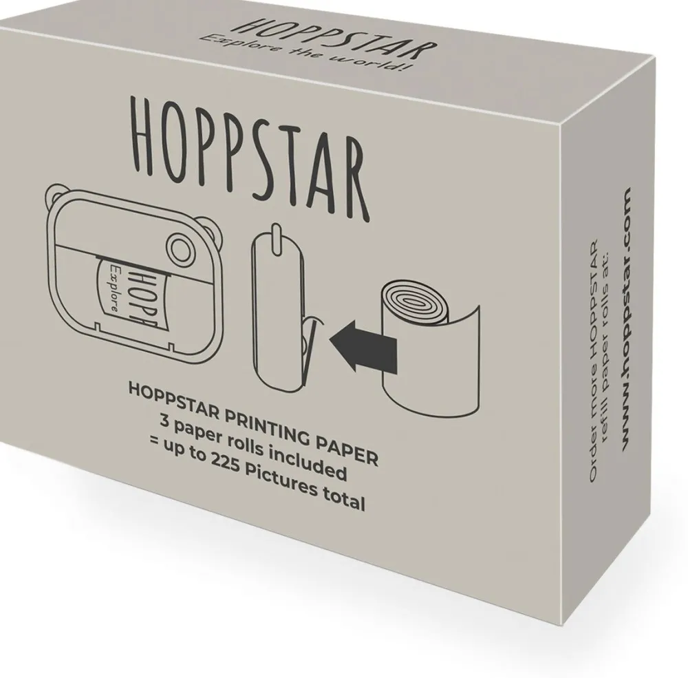 HOPPSTAR Pack 3 rollos papel (no adhesivo) · Artistic*Niños Cámaras Infantiles