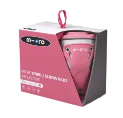 Micro Pack Rodilleras y coderas Rosas*Niños Cascos De Bici Para Niños Y Niñas|Patinetes Infantiles