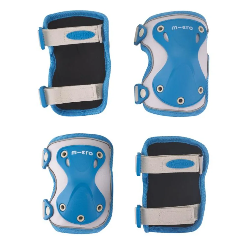 Micro Pack Rodilleras y coderas Azules*Niños Cascos De Bici Para Niños Y Niñas|Patinetes Infantiles