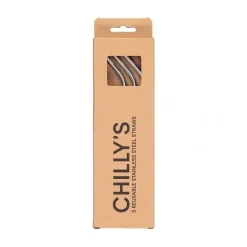 Chilly's Pajitas reutilizables acero inox. 3 u.+ varilla de limpieza ·* Botellas De Agua Termo|Botellas De Agua Para El Cole·Botellas Termo