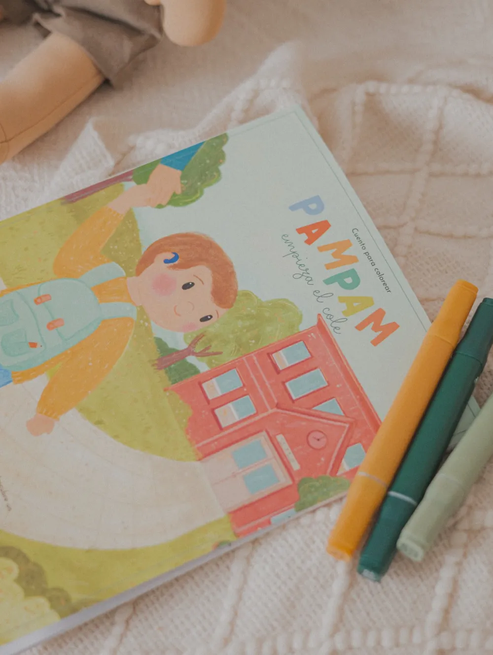 Pampam empieza el cole - Libro para colorear*Niños Libros Para Colorear|Libros Para Colorear