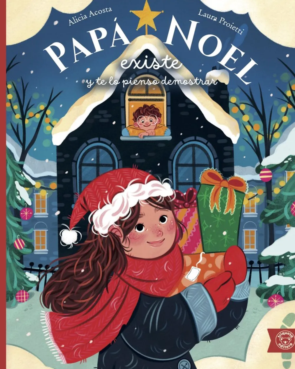 Triqueta Verde Papá Noel existe y te lo pienso demostrar*Niños Libros De Navidad Para Niños|Álbumes Ilustrados Infantiles