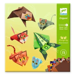 Djeco Papiroflexia Origami Animales Saltarines ·*Niños Kit De Manualidades|Juguetes Y Juegos Motricidad Fina