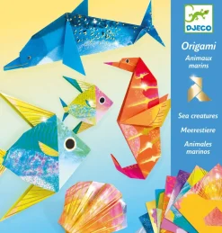 Djeco Papiroflexia Origami Animales Marinos ·*Niños Kit De Manualidades|Juguetes Y Juegos Motricidad Fina