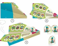 Djeco Papiroflexia Origami Aviones ·*Niños Kit De Manualidades|Juguetes Y Juegos Motricidad Fina