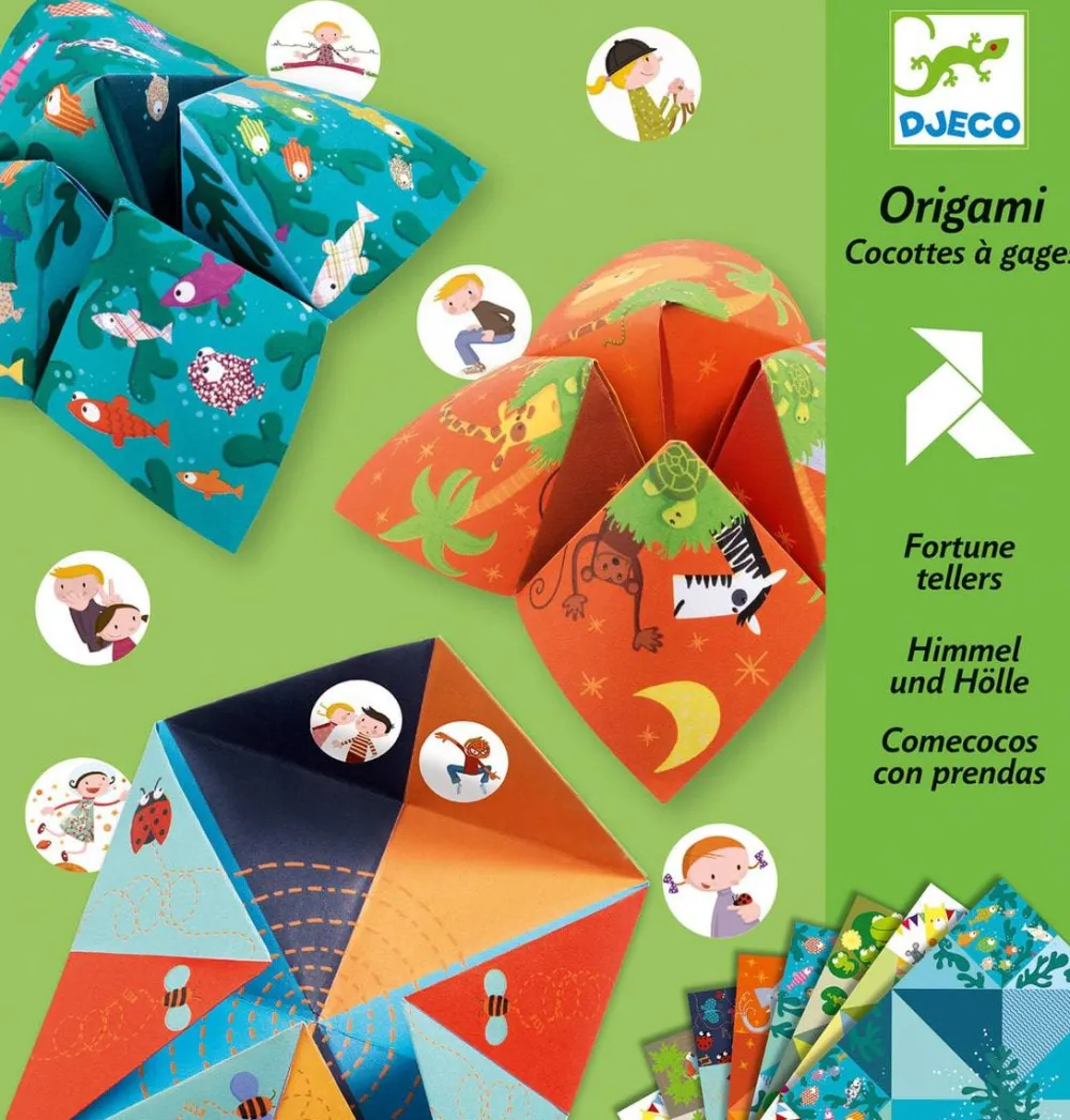 Djeco Papiroflexia Origami Salero ·*Niños Kit De Manualidades|Juguetes Y Juegos Motricidad Fina